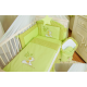 Conjunto de cama bebé  5 elementos urso estrela verde